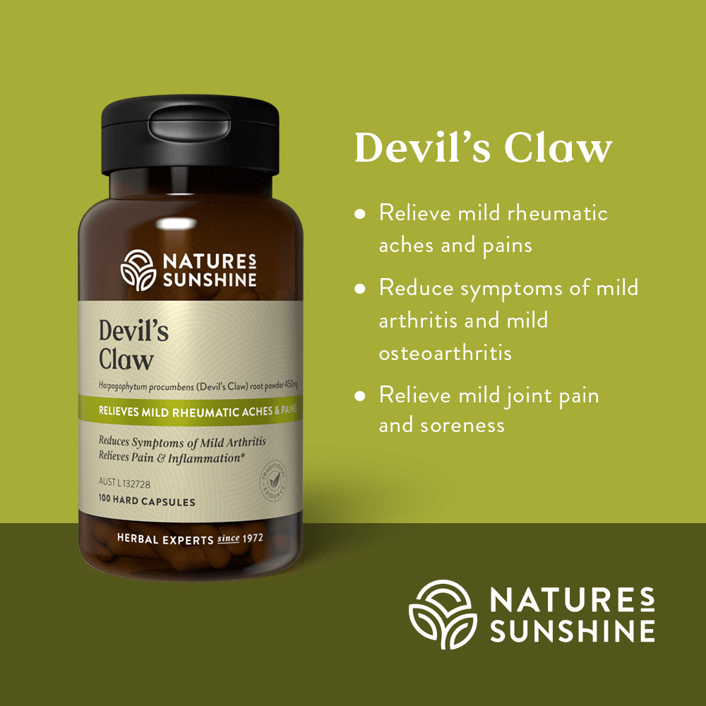 Nature's Sunshine Devil's Claw 450mg 100 Capsules