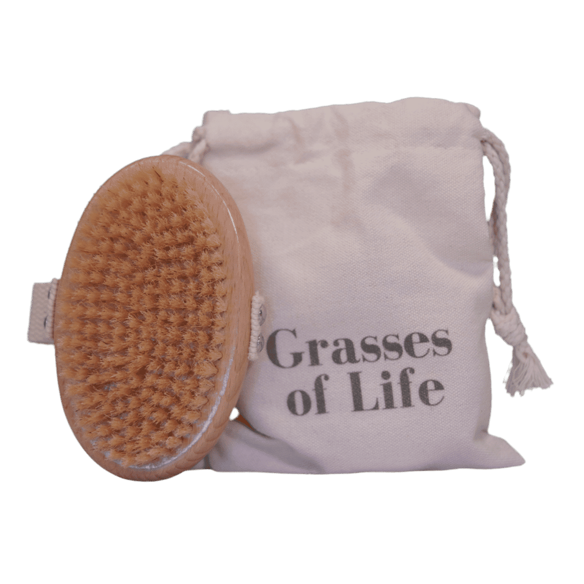 Grasses of Life Boar Bristle Dry Body Brush - 1 other