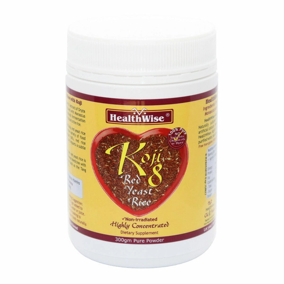 Healthwise Koji8 Red Yeast Rice - 150 g