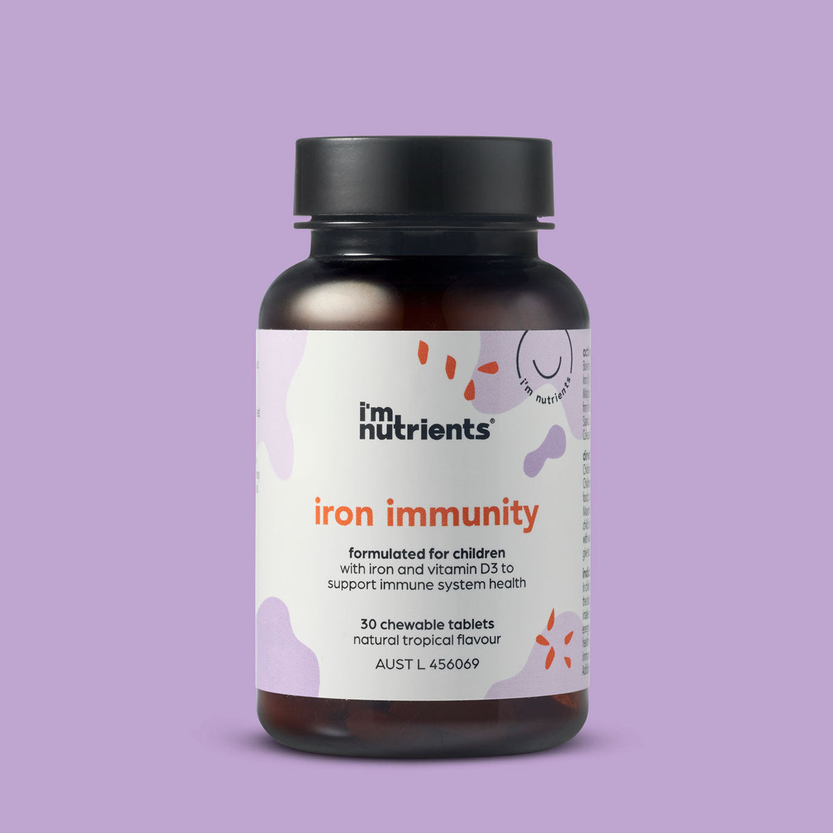 I'm Nutrients Iron Immunity - 30 tablets Tropical