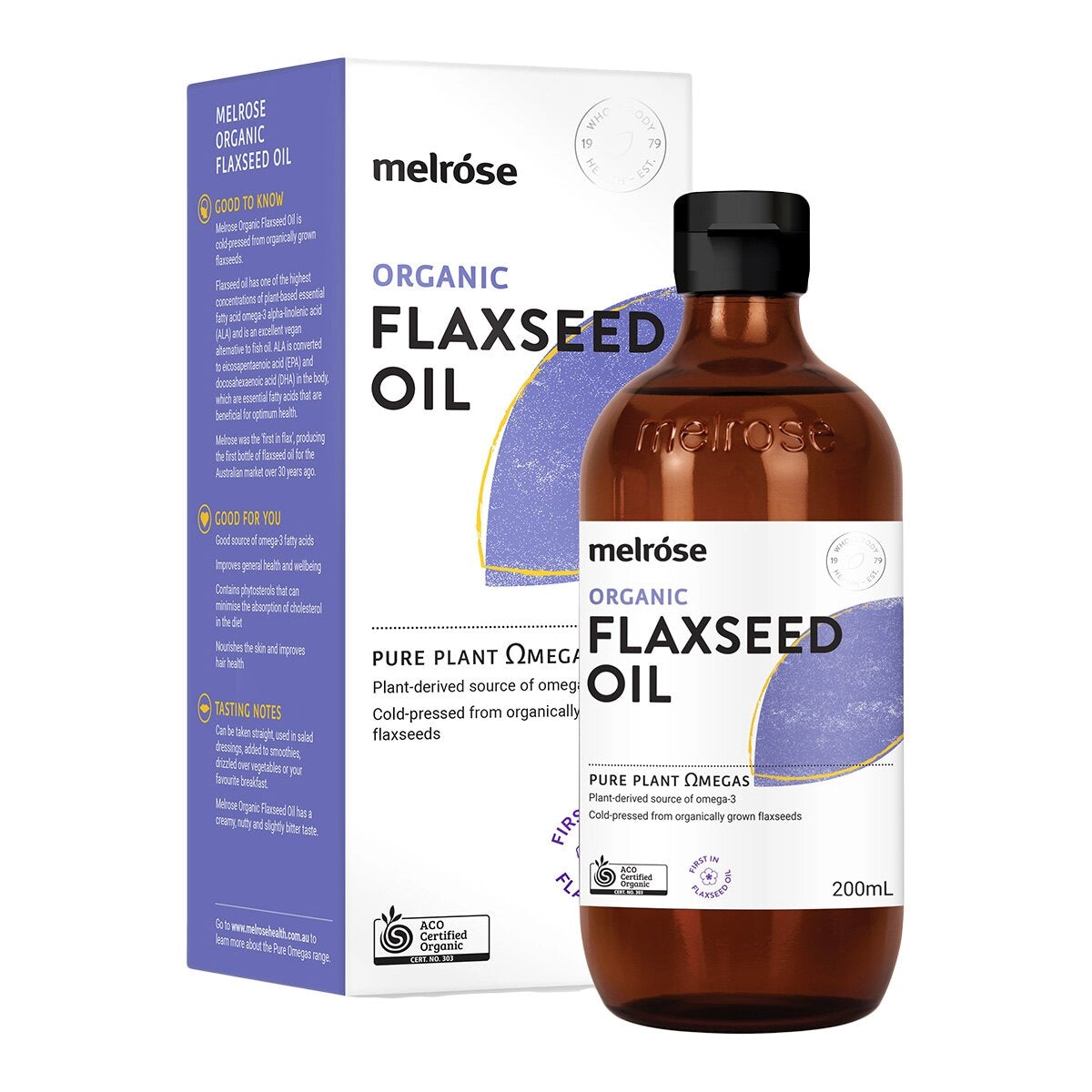 Melrose Organic Flaxseed Oil - 500 mL