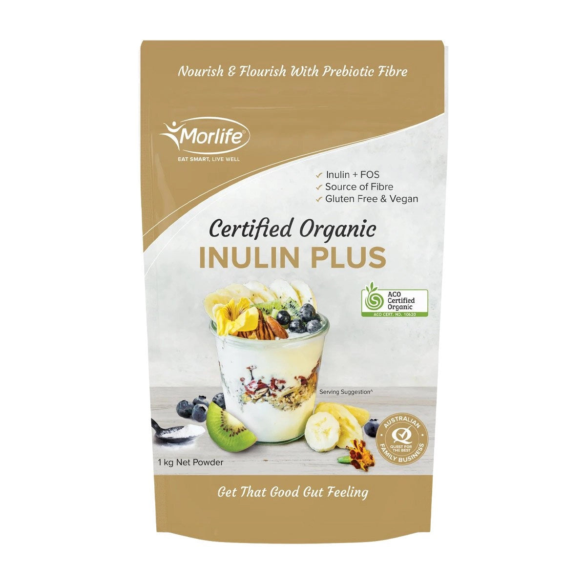 Morlife Certified Organic Inulin Plus - 1 kg