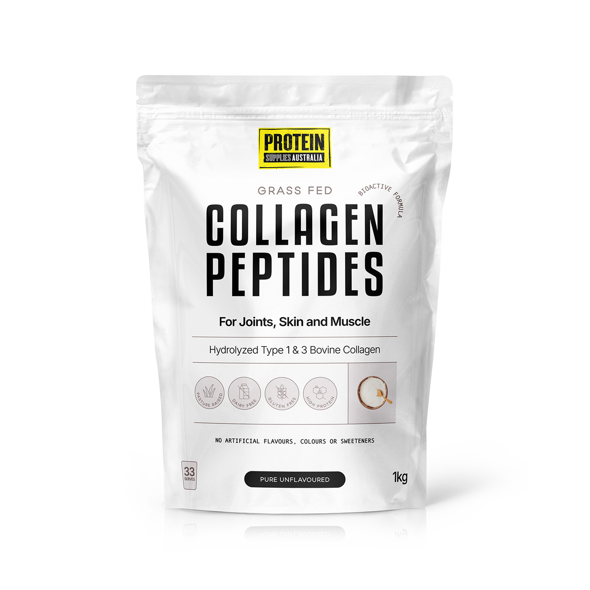 Protein Supplies Collagen Peptides Pure - 1 kg Unflavoured