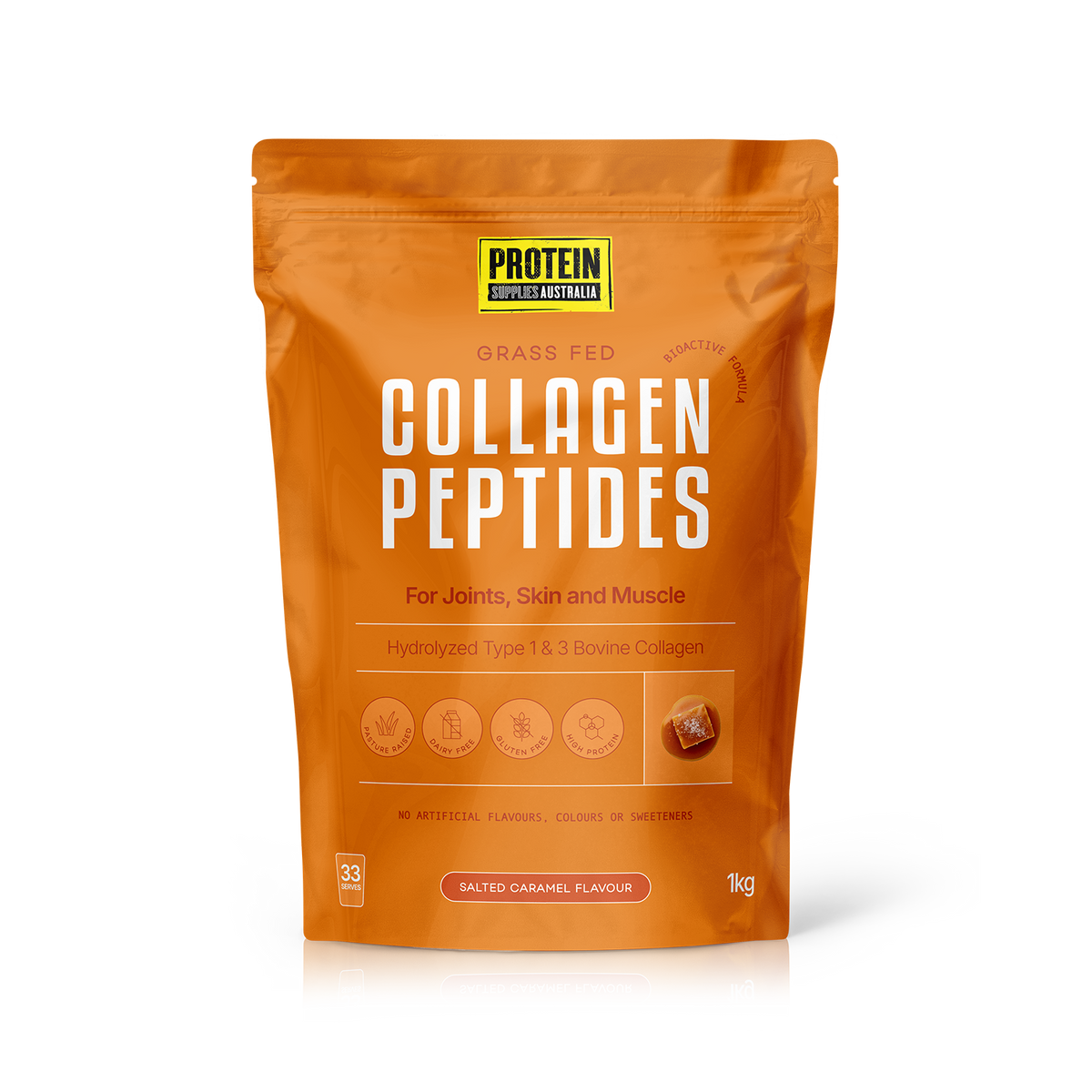 Protein Supplies Collagen Peptides - 1 kg Salted Caramel