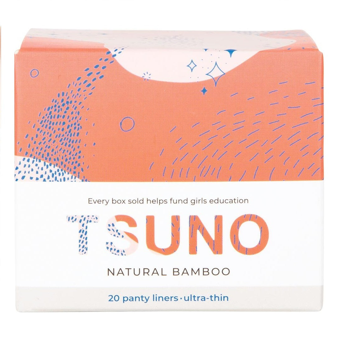 Tsuno Natural Bamboo Panty Liners Ultra Thin 20pk