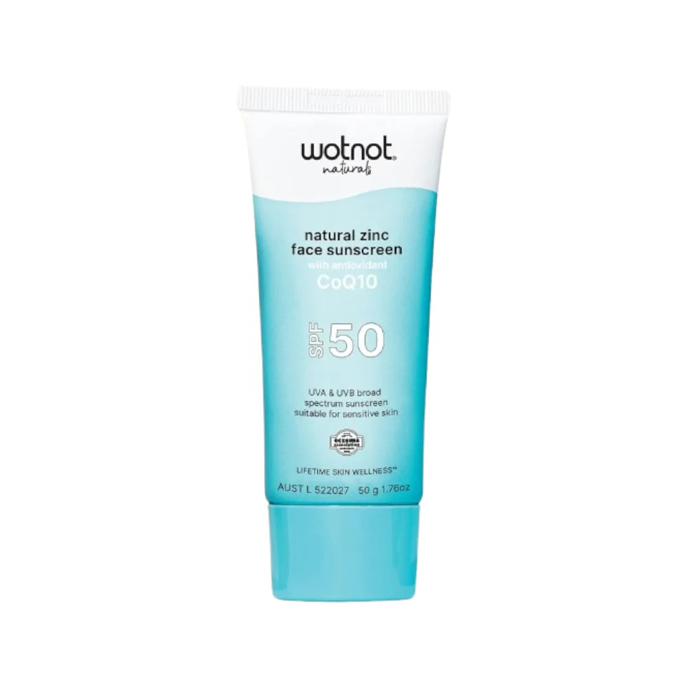Wotnot Natural Zinc Face Sunscreen SPF50 with antioxidant CoQ10 50g – additional image 2