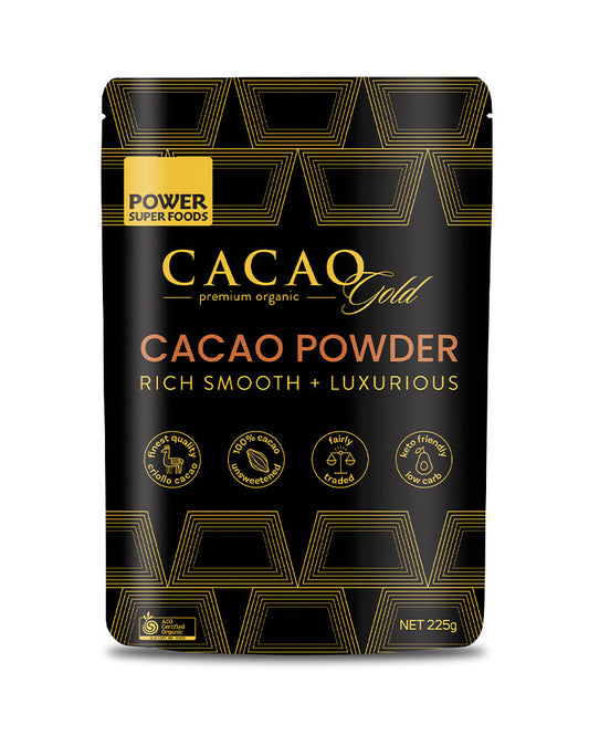 Power Super Foods Cacao Gold Organic Cacao Powder - 225 g