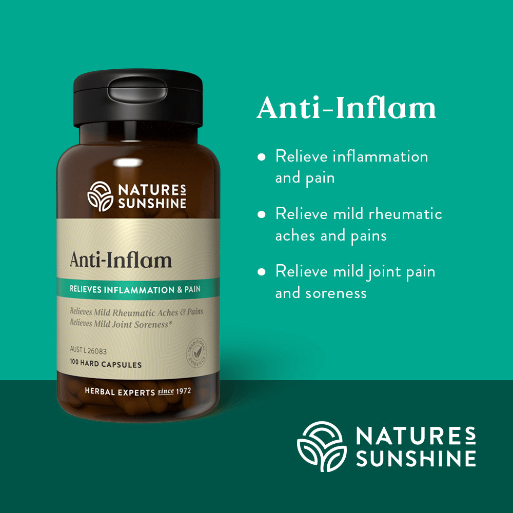 Nature's Sunshine Anti-Inflam 475mg 100 Capsules