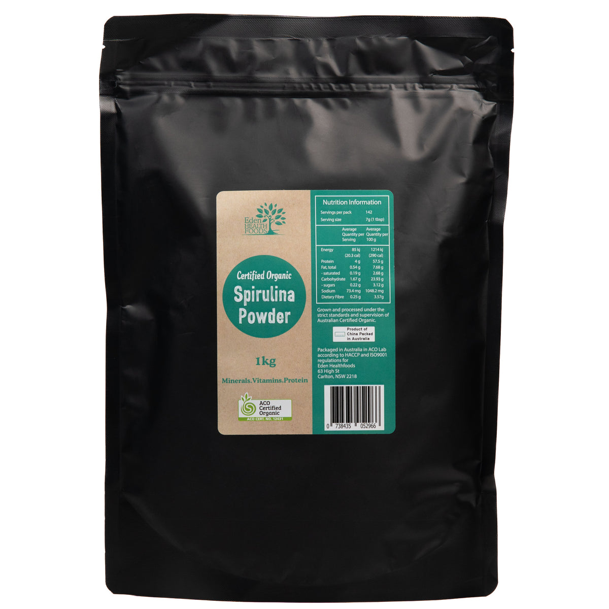 Eden Health Foods Certified Organic Spirulina - 1 kg
