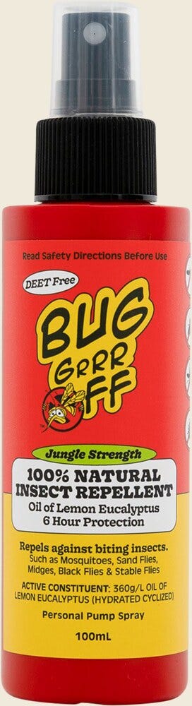 Bug-Grrr Off 100% Natural Insect Repellent Jungle Strength Spray 100ml