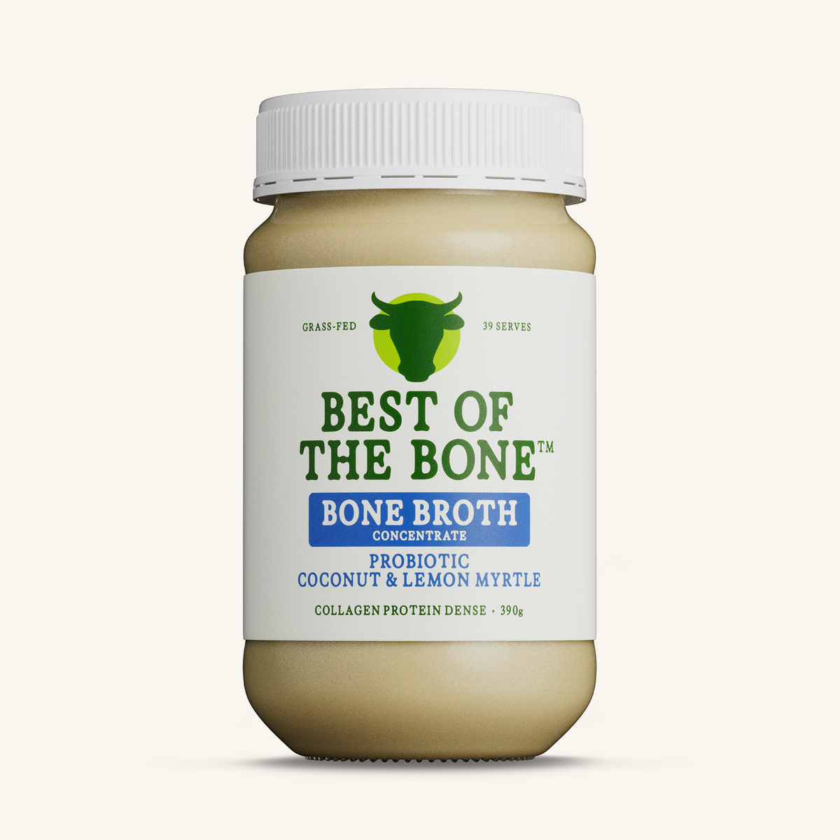 Best Of The Bone Bone Broth Probiotic - 390 g Coconut & Lemon Myrtle