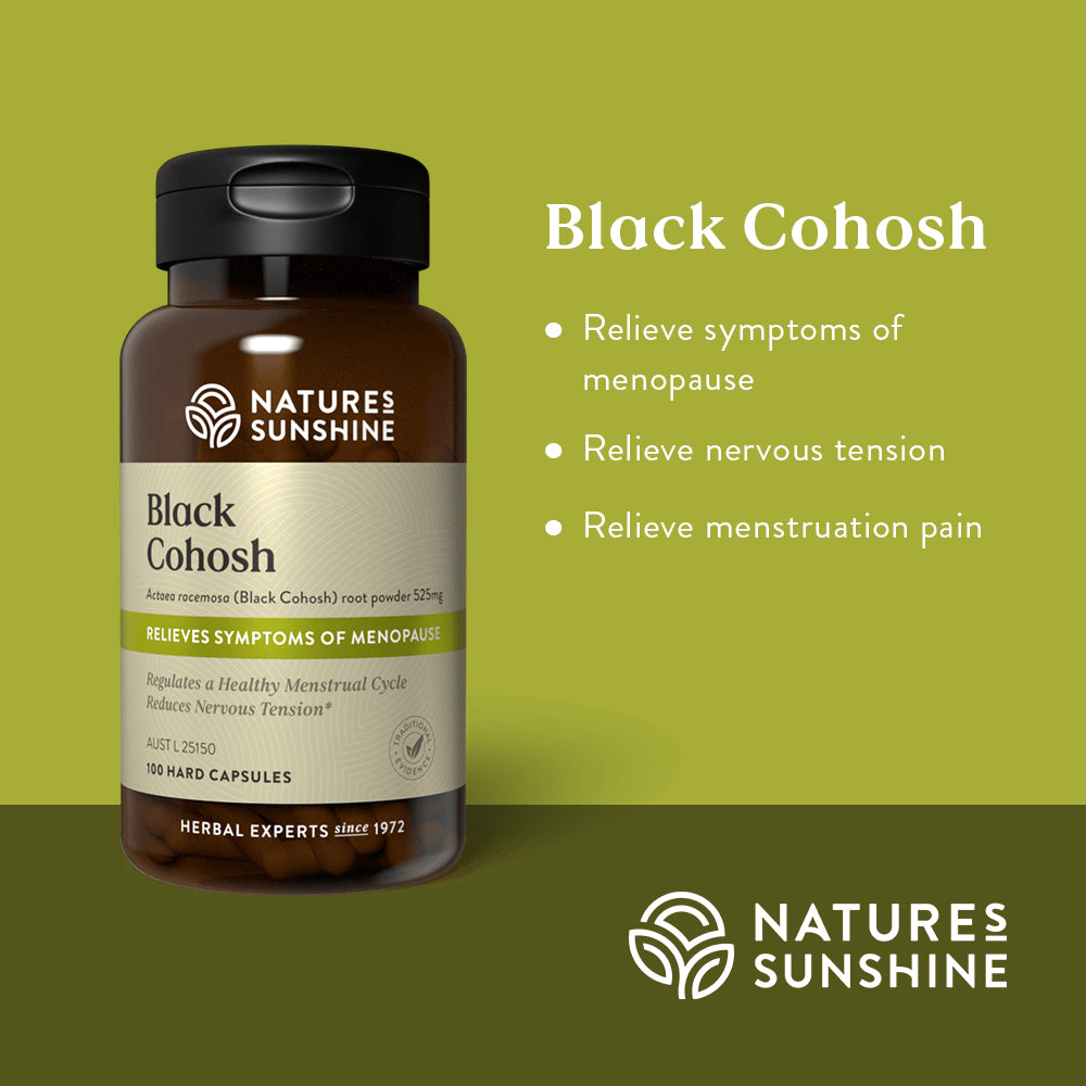Nature's Sunshine Black Cohosh 525mg 100 Capsules