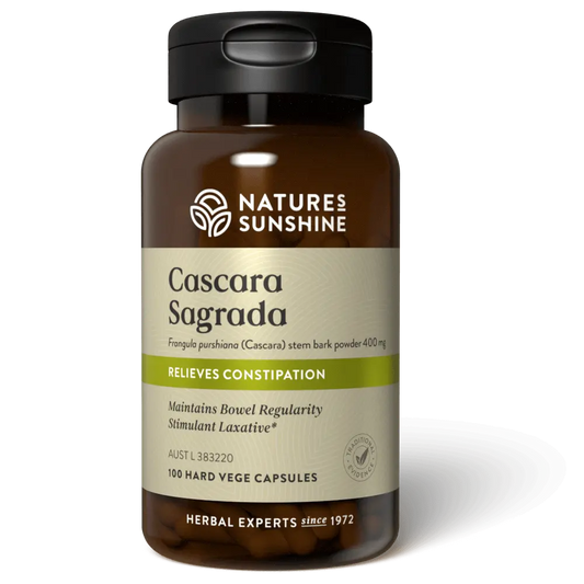 Nature's Sunshine Cascara Sagrada 400mg 100 Capsules