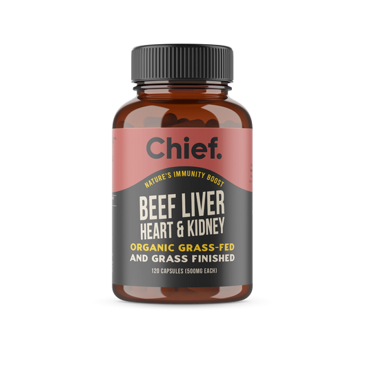 Chief. Beef Liver Heart & Kidney - 120 capsules