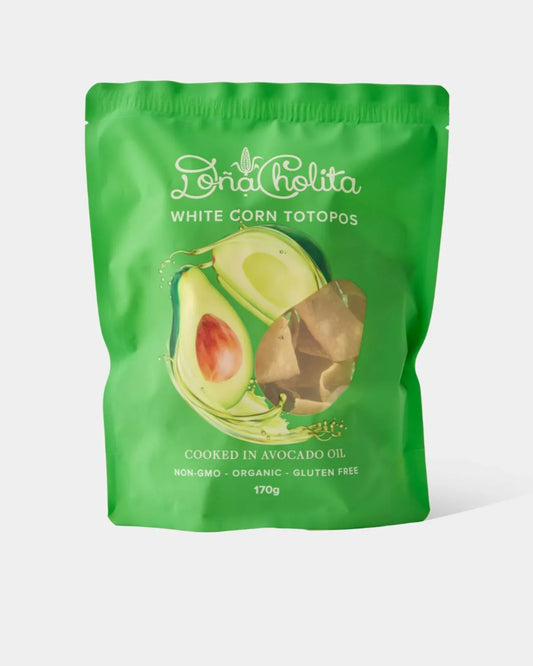 Doña Cholita Totopos Avocado Oil White Corn Chips 170g