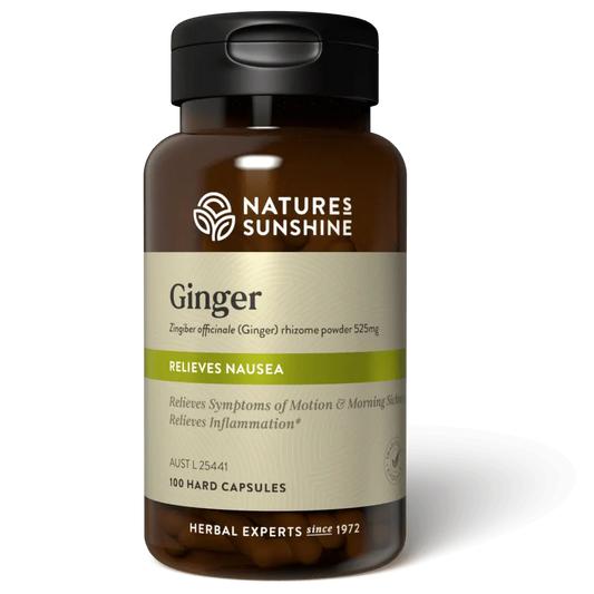 Nature's Sunshine Ginger 525mg 100 Capsules