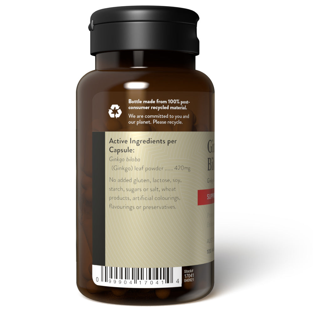 Nature's Sunshine Ginkgo Biloba 420mg 100 Capsules