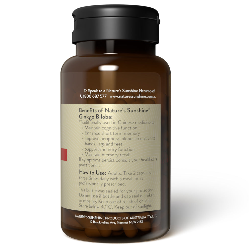 Nature's Sunshine Ginkgo Biloba 420mg 100 Capsules