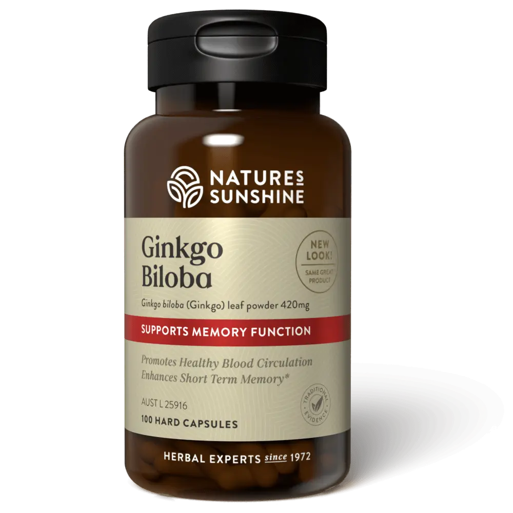 Nature's Sunshine Ginkgo Biloba 420mg 100 Capsules