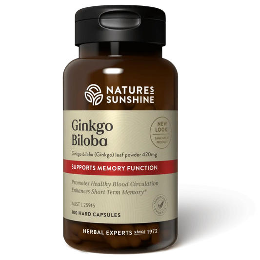 Nature's Sunshine Ginkgo Biloba 420mg 100 Capsules