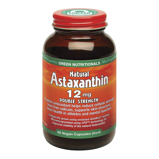 Green Nutritionals Natural Astaxanthin 12mg - 60 capsules