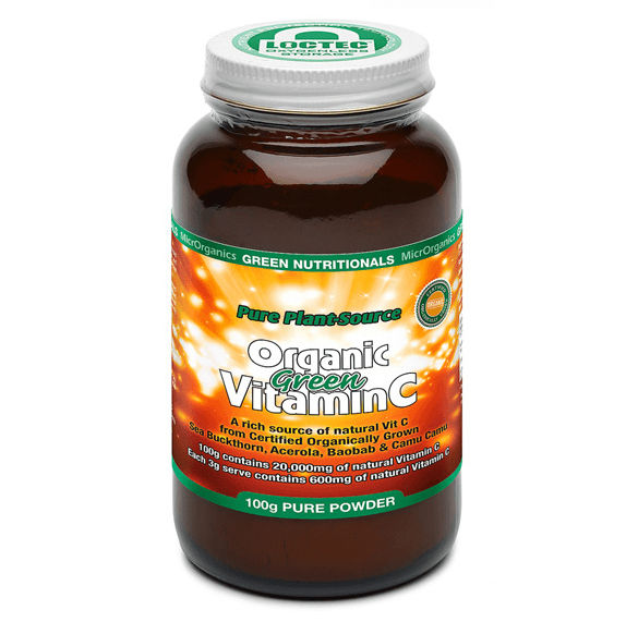 Green Nutritionals Organic Green Vitamin C Powder - 100 g