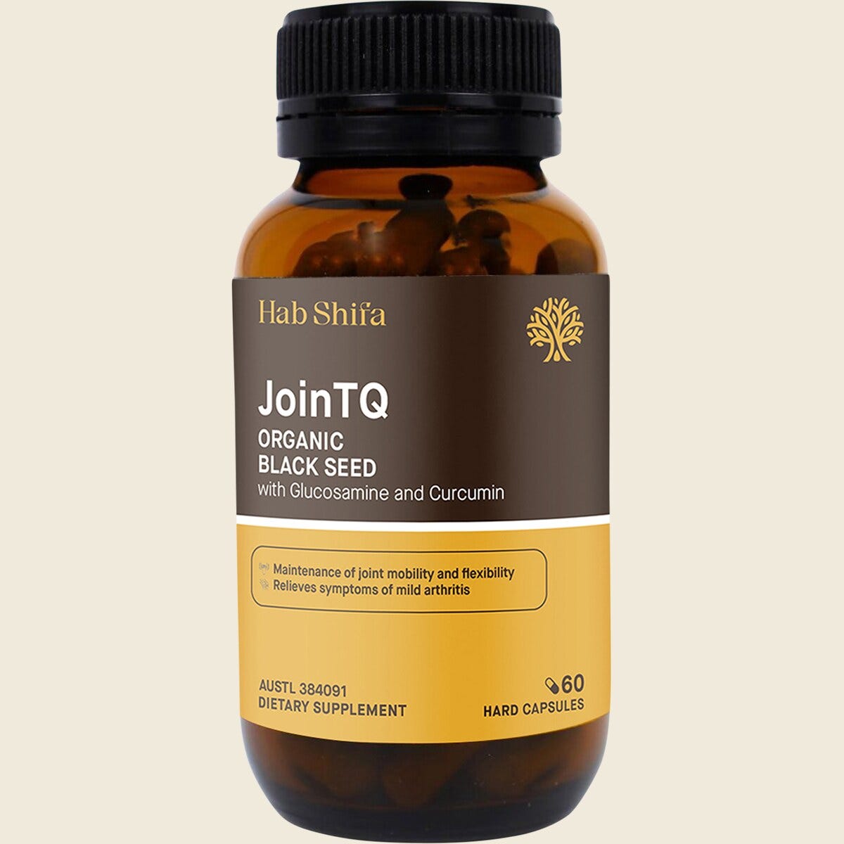 Hab Shifa JoinTQ - Black Seed with Glucosamine and Hydrocurc Curcumin 60 Caps