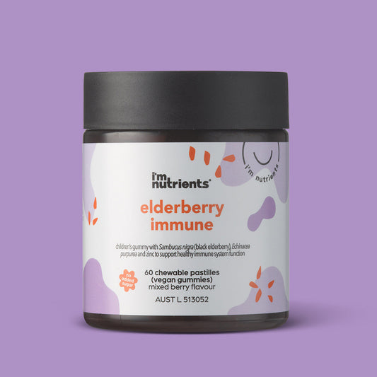 I'm Nutrients Elderberry Immune - 60 pastilles Mixed Berry