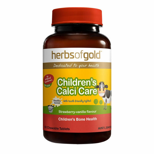 Herbs of Gold Children's Calci Care (chewable) - 60 tablets Strawberry Vanilla