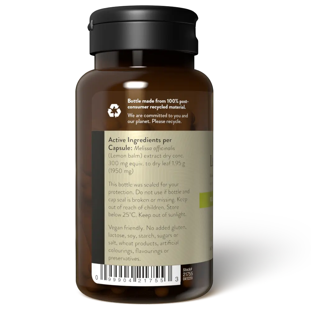 Nature's Sunshine Lemon Balm 60 Capsules