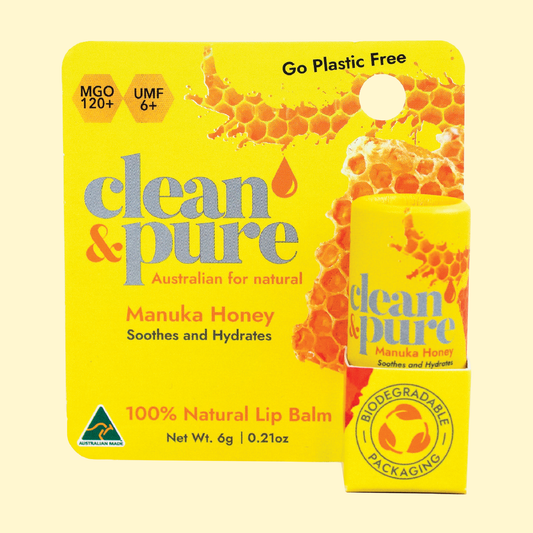 Clean & Pure Manuka Honey Lip Balm 6g