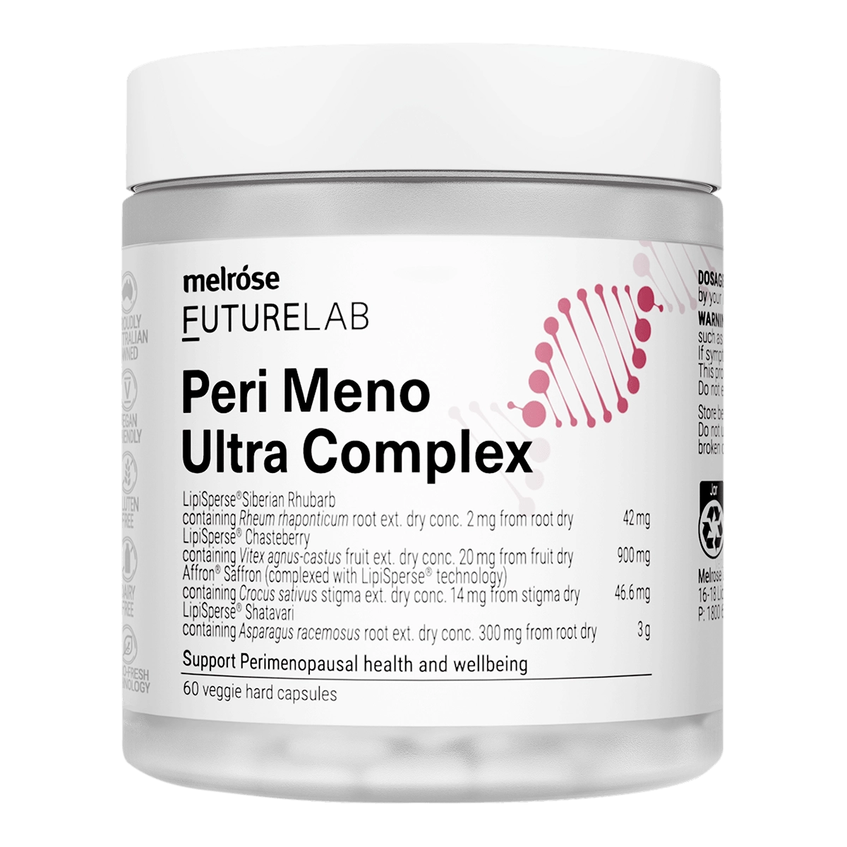 Melrose FutureLab Peri Meno Ultra Complex - 60 capsules