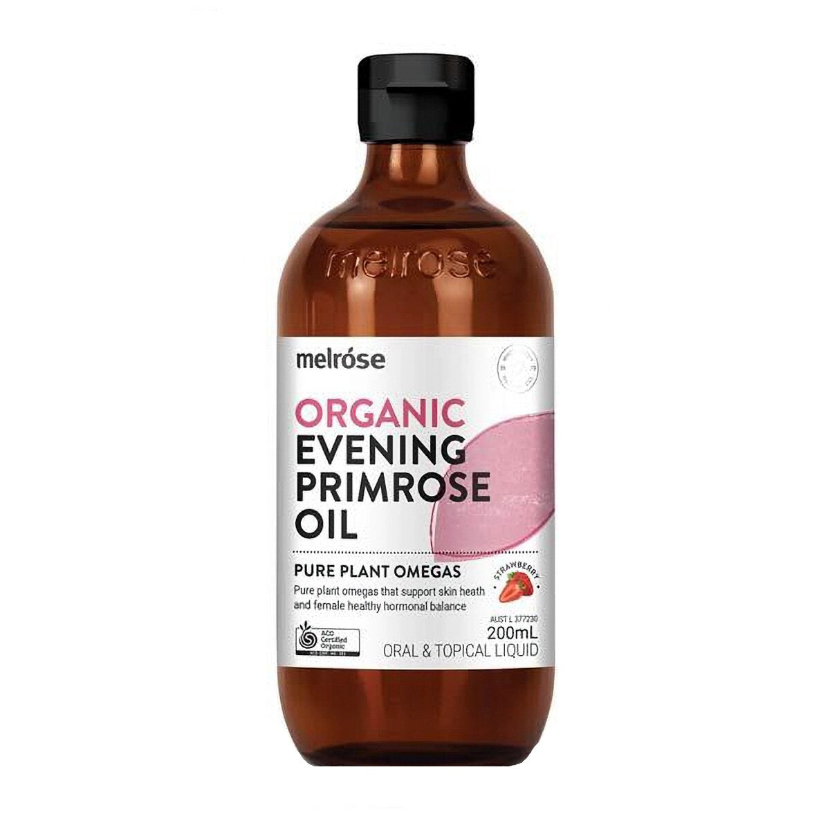 Melrose Organic Evening Primrose Oil - 200 mL Strawberry
