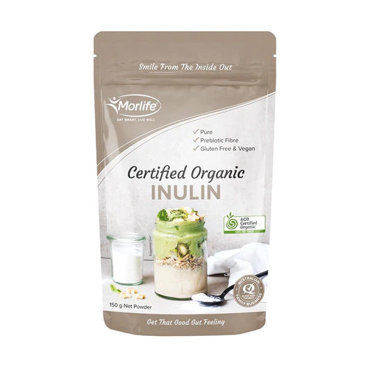 Morlife Certified Organic Inulin Powder - 150 g