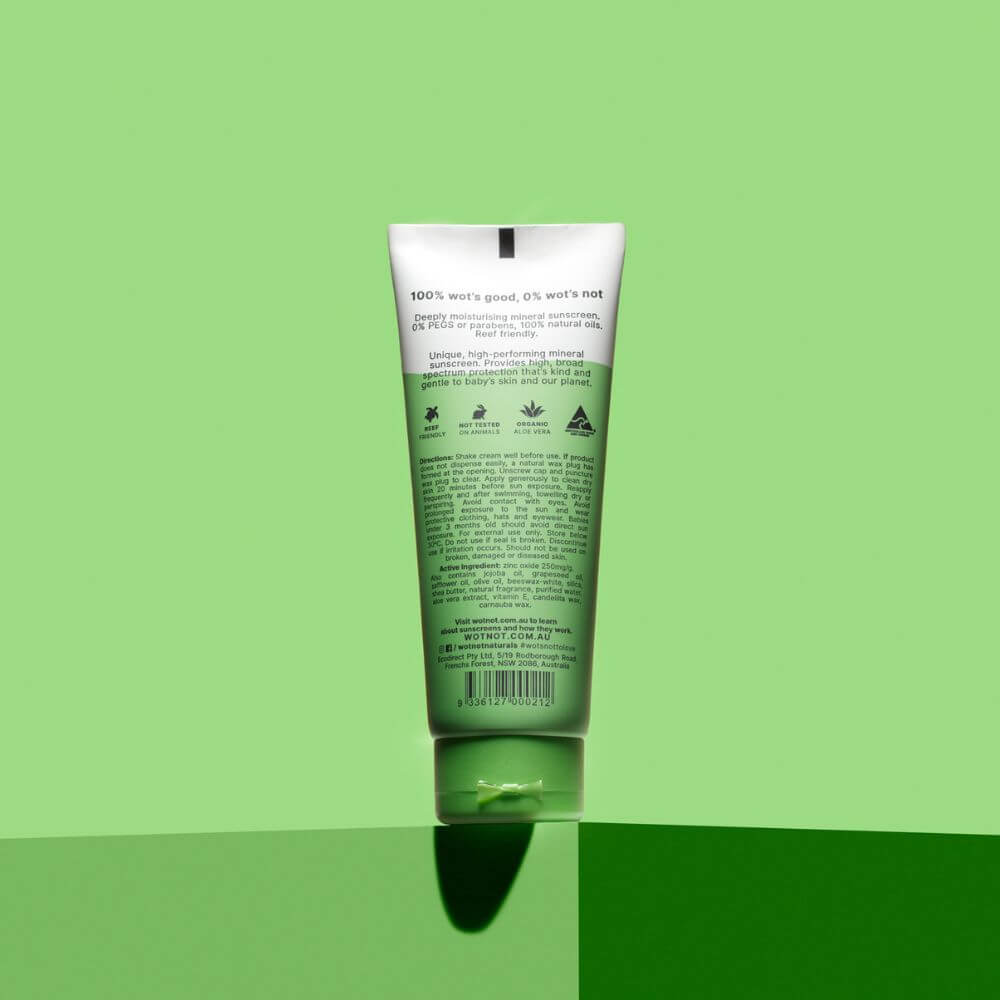 Wotnot Natural Zinc Sunscreen SPF 30 Suitable For 3 Months+ 100g – additional image 12