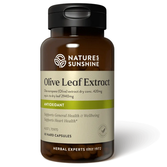 Nature's Sunshine Olive Leaf Extract 2940mg 60 Capsules