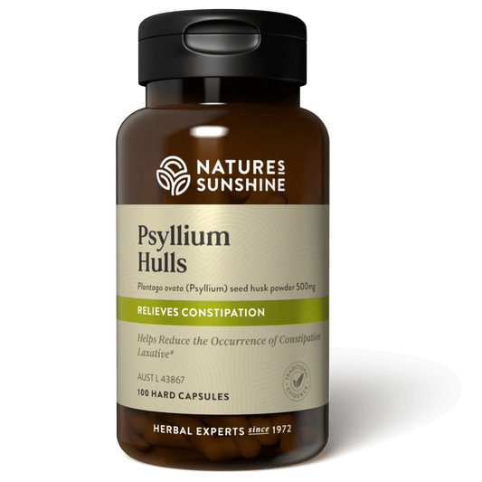 Nature's Sunshine Psyllium Hulls 500mg 100 Capsules