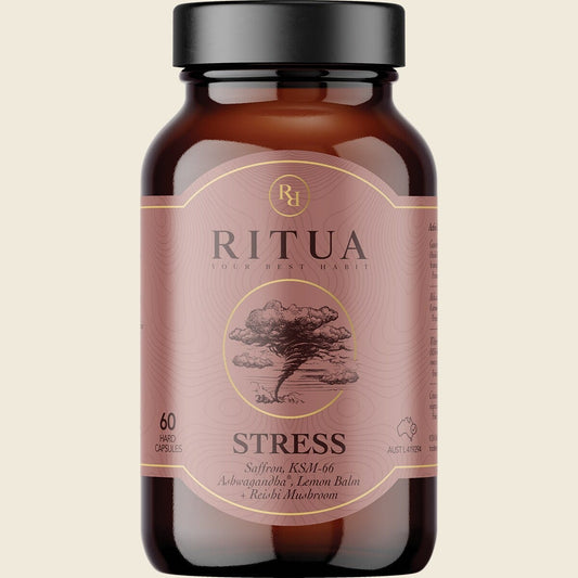 Ritua STRESS Saffron Ashwagandha LemonBalm Reishi 60 Caps