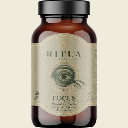 Ritua FOCUS BacoMind Ginko Cordyceps Tyrosine B6 60 Caps