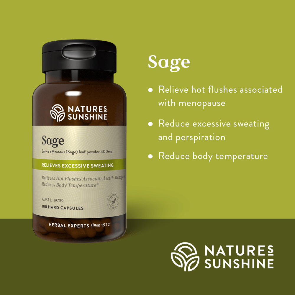 Nature's Sunshine Sage 400mg 100 Capsules