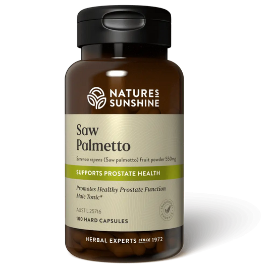 Nature's Sunshine Saw Palmetto 550mg 100 Capsules
