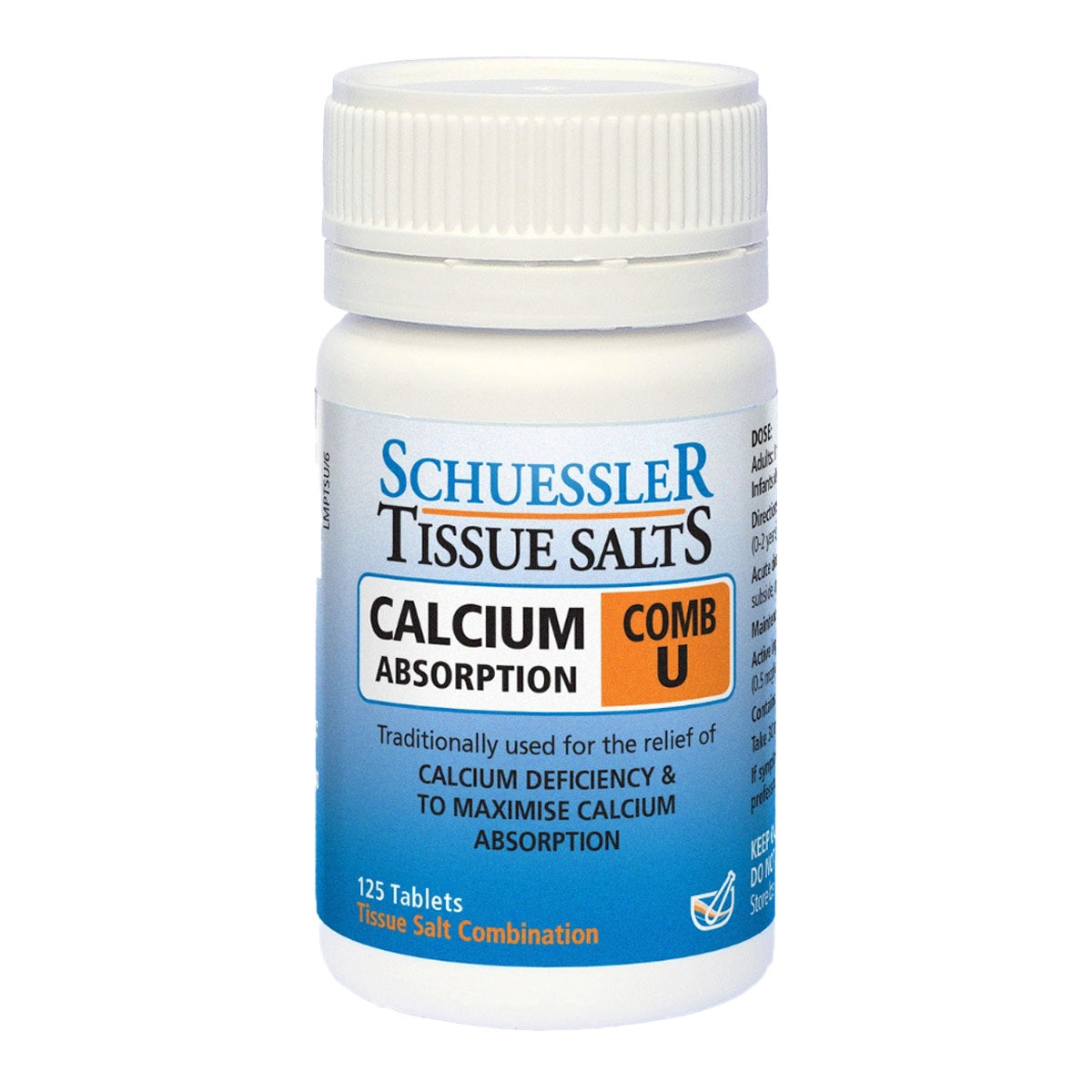 Schuessler Tissue Salts Calcium Absorption Combination U - 125 tablets
