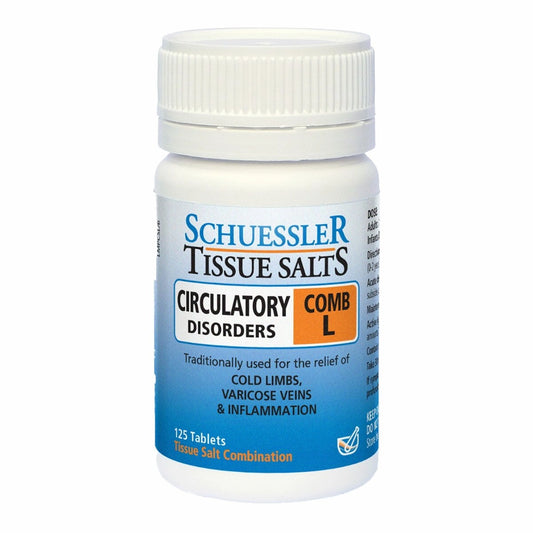 Schuessler Tissue Salts Circulatory Disorders Combination L - 125 tablets