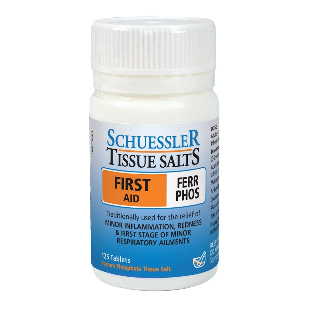 Schuessler Tissue Salts First Aid Ferr Phos - 125 tablets