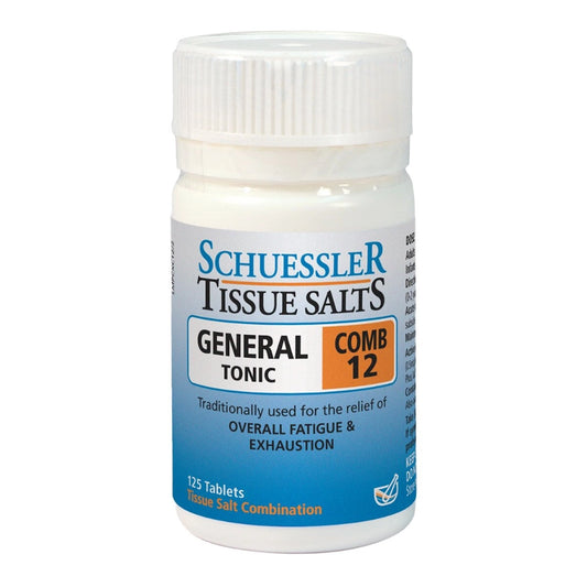 Schuessler Tissue Salts General Tonic Combination 12 - 125 tablets