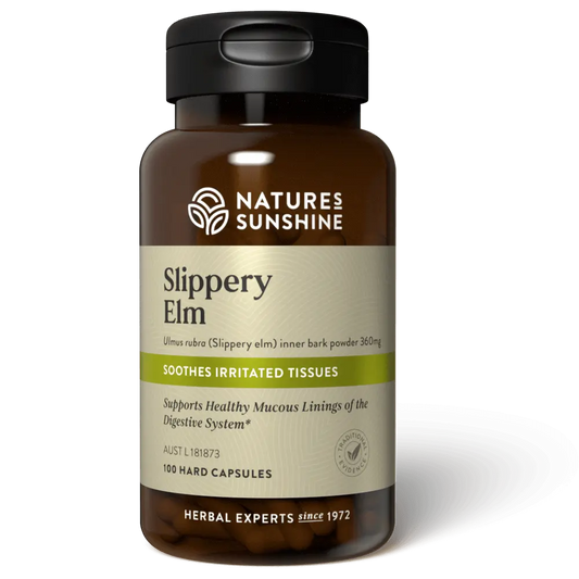 Nature's Sunshine Slippery Elm 360mg 100 Capsules