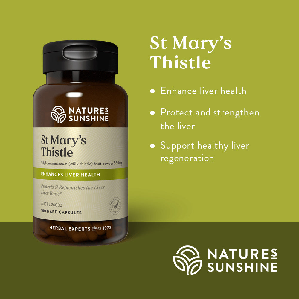 Nature's Sunshine St Mary's Thistle 550mg 100 Capsules
