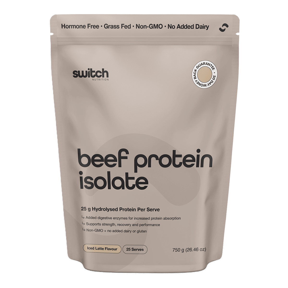 Switch Nutrition Beef Protein Isolate - 750 g Iced Latte