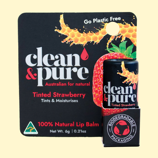 Clean & Pure Tinted Strawberry Lip Balm 6g