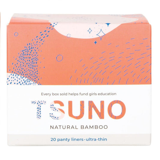 Tsuno Natural Bamboo Panty Liners Ultra Thin 20pk